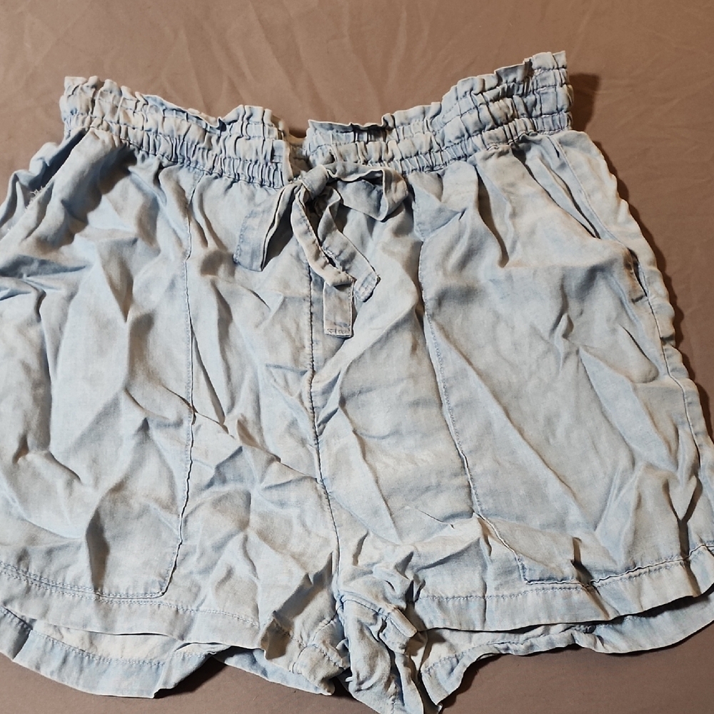 Japna Blue High Waist Casual Shorts